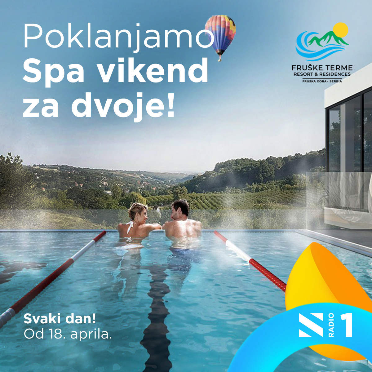 Poklanjamo ti SPA vikend u Fruškim termama!