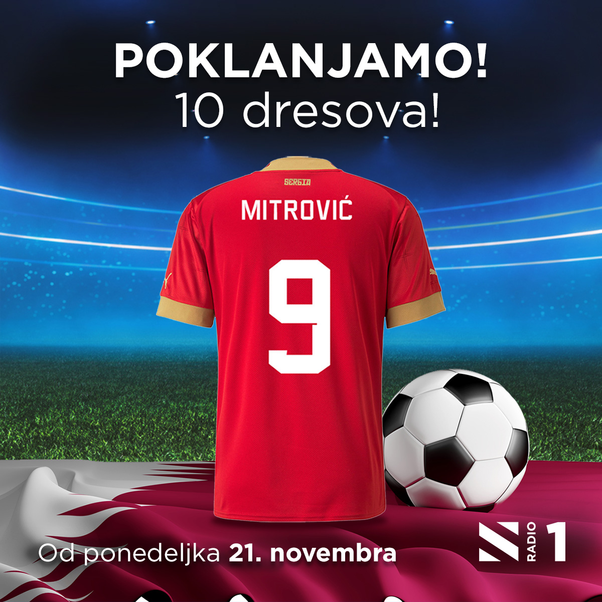 Poklanjamo 10 Mitrovićevih dresova! 