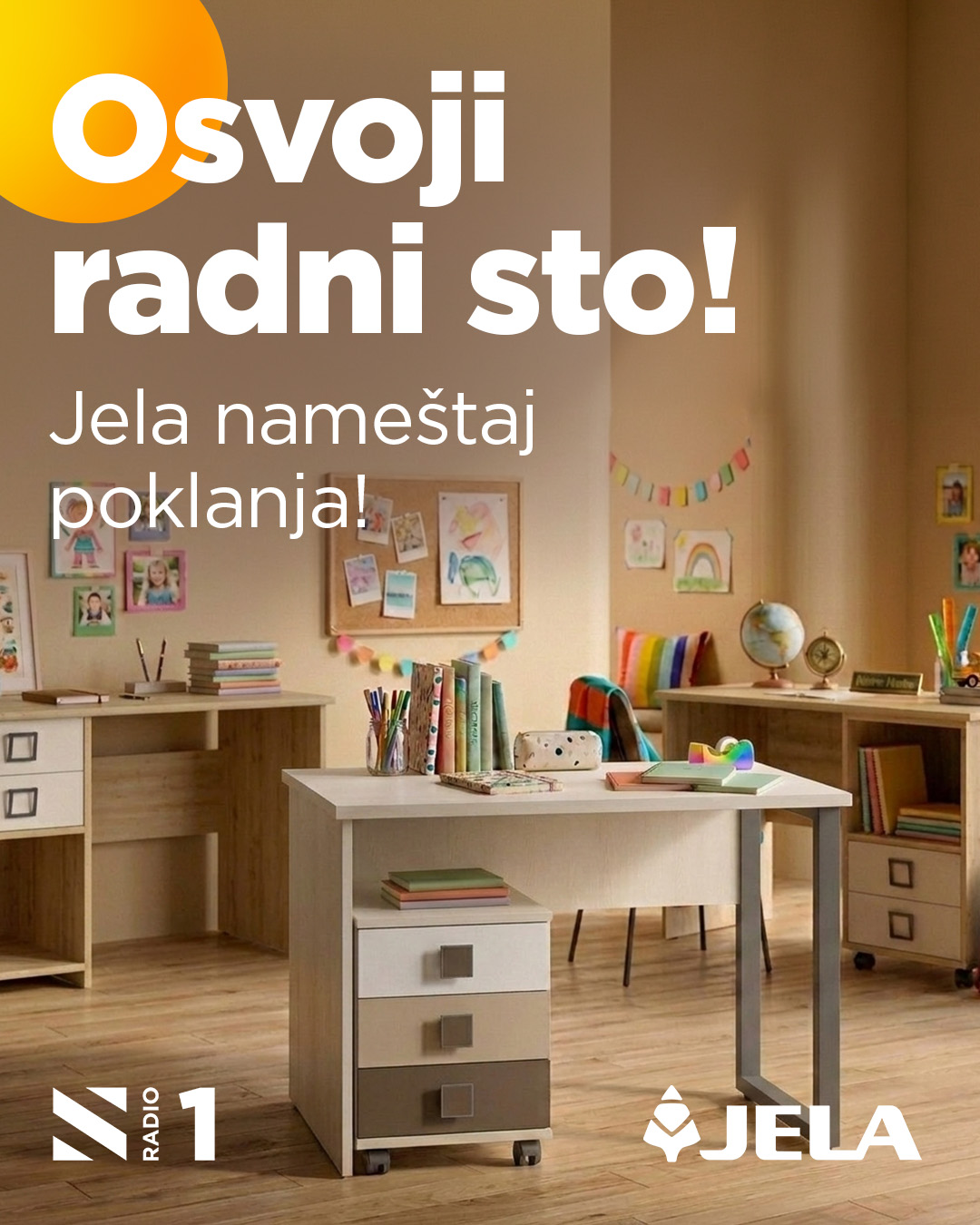 Poklanjamo 3 radna stola za školarce!