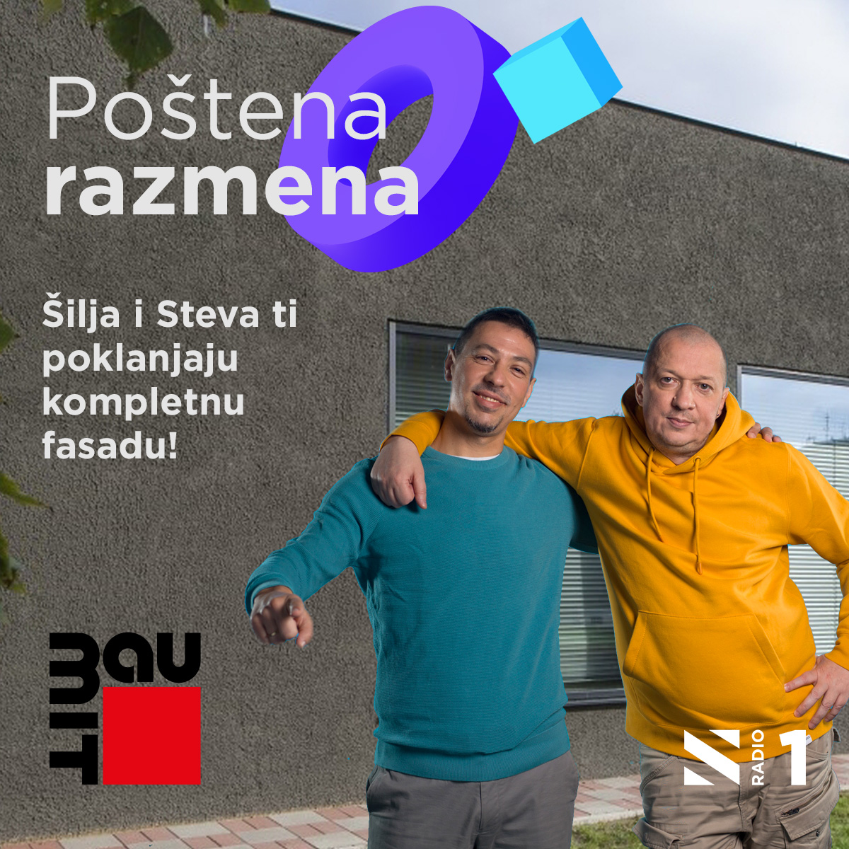 Šilja i Steva ti poklanjaju materijal za kompletnu fasadu!