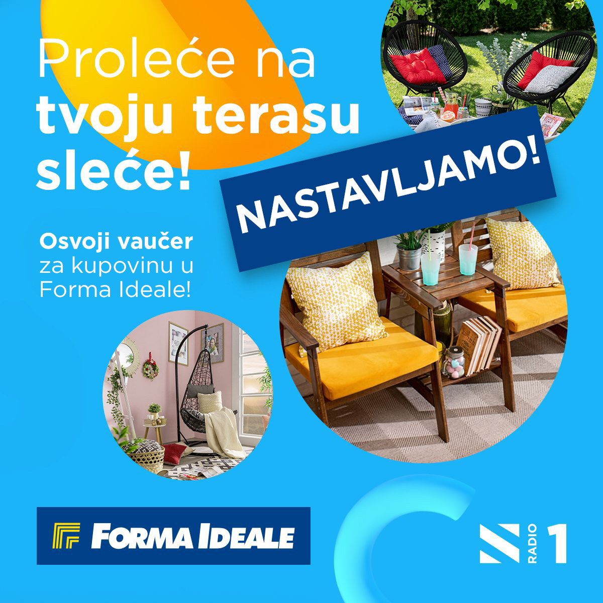 Proleće na tvoju terasu sleće! Nastavljamo!